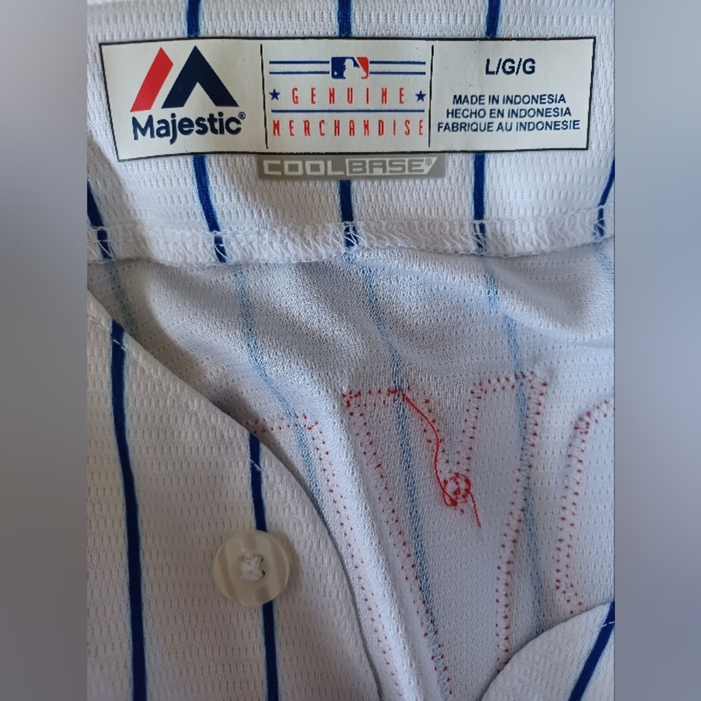 Men's Size Large Chicago Cubs Kris Bryant #17 Majestic MLB Baseball Jersey - Picture 5 of 10